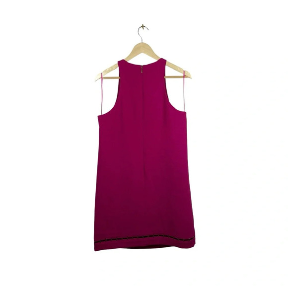 NWT Trina Turk Alek Sleeveless Cutout Hem Shift Dress in Pink Size 8 - Picture 11 of 16